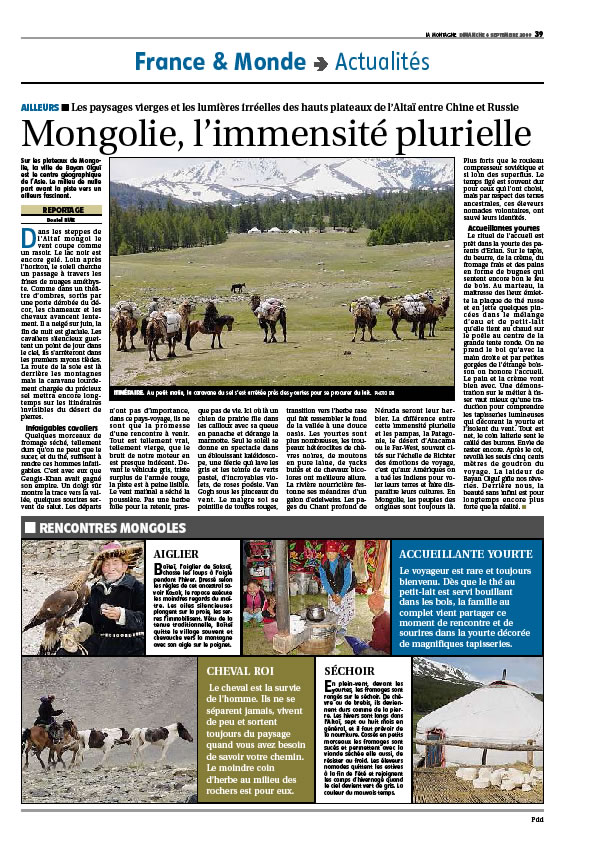 Daniel Ruiz editorialiste du journal LaMontagne du 06 Sept 2009